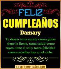 GIF Frases de Cumpleaños Damary